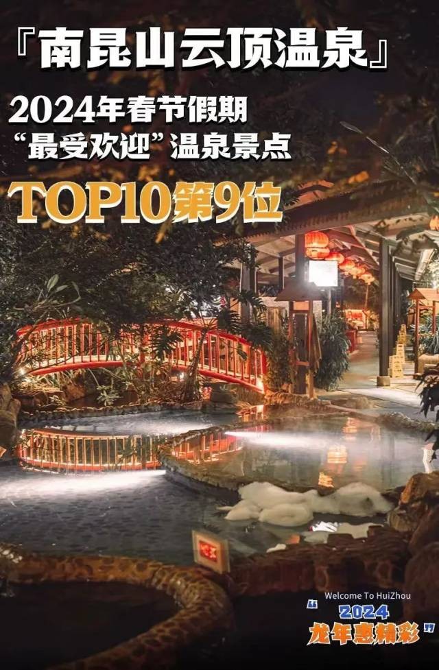 全国TOP10！龙门这个温泉景区上榜！